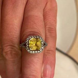 Yellow sapphire ring